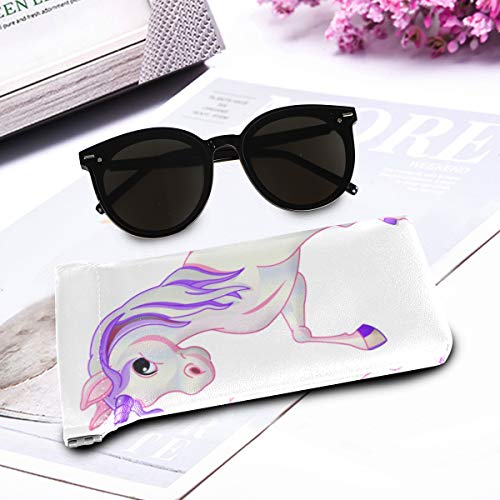 Unicorn pastel design sunglasses case