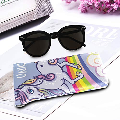 Sunglasses case rainbow unicorn 