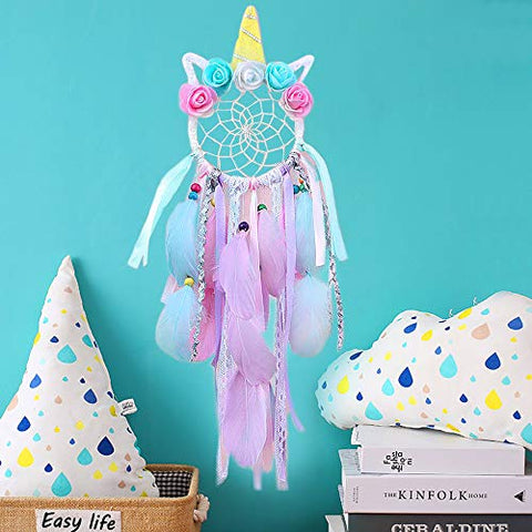 Unicorn Dream Catchers for Girls Bedroom Wall Hanging Decoration