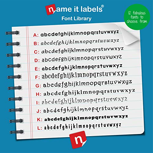 Unicorn Iron on Name Labels (48) - Choice of Colours