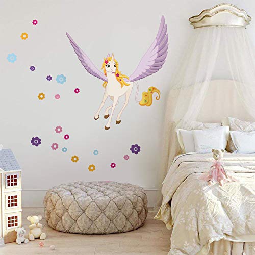 Magical Unicorn Wall Sticker For Girls Bedroom