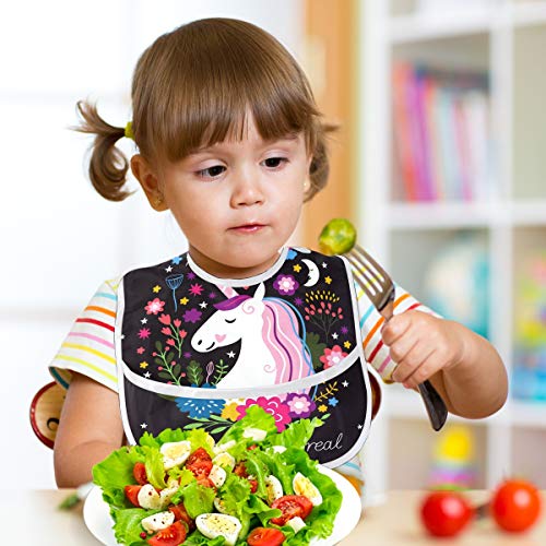 Girls Unicorn Bib Waterproof