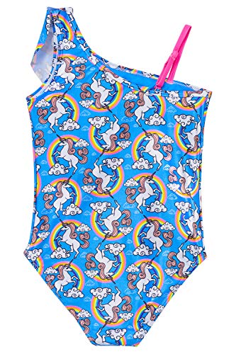 Girls Kids Unicorn Rainbow, Blue