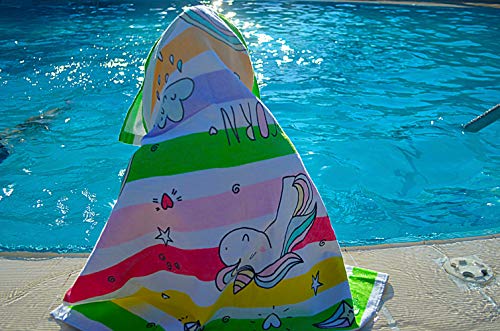 Unicorn Beach Towel | Multicoloured | Large