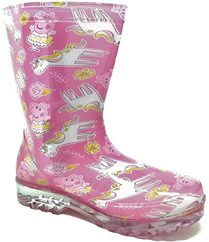 Peppa Pig & Unicorn Wellie Boots For Girls