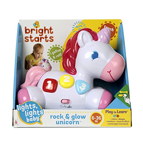 Bright Starts Rock and Glow Unicorn Toy