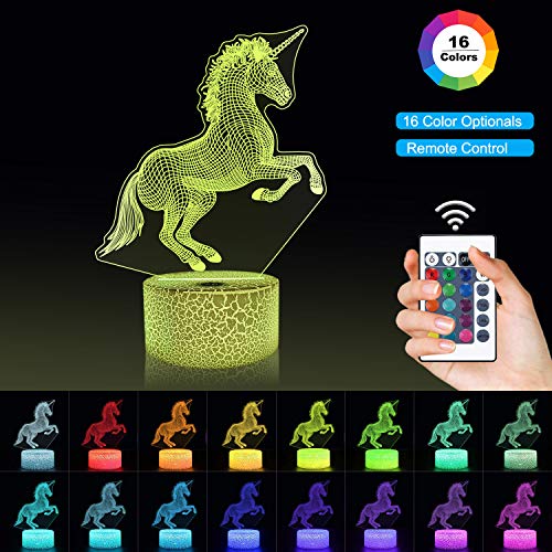 Unicorn 3D Night Light For Kids | Projection LED Lamp 