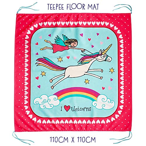 Tyrrell Katz Unicorns Teepee for Kids- Multicoloured