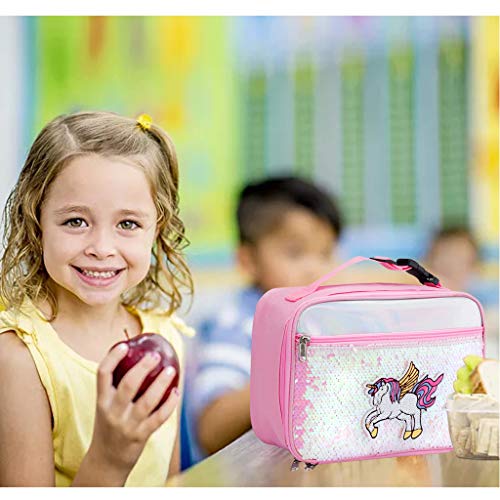 Kids Cute Unicorn Lunch Bag Lunchbox For Girls