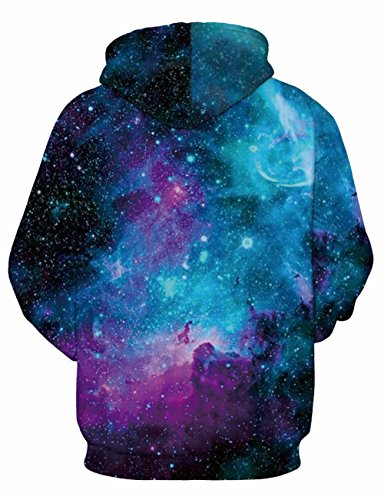 Unicorn Men's Hoodie Blue Galaxy 