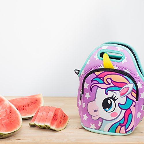 Lavender Unicorn Lunch Bag For Girls