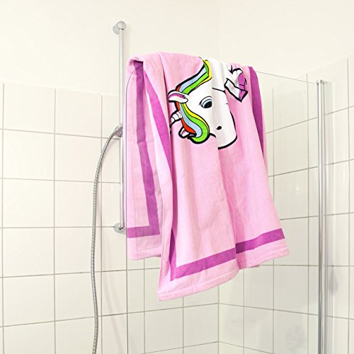 Unicorn bath towel bathroom pink