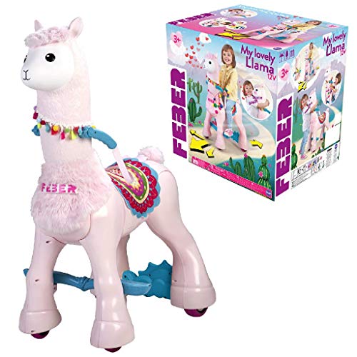 My Lovely Llama Electronic Ride-On Toy | Multicoloured | Feber