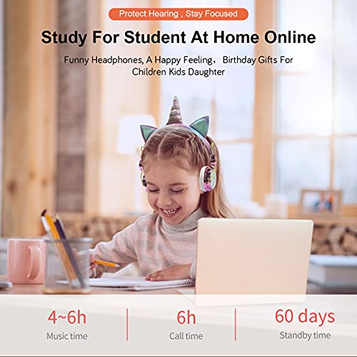Girls Unicorn Headphones