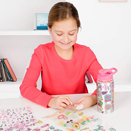 Decorate Your Own Water Bottle For Girls With Unicorn Stickers  | Gift Idea For Girls 