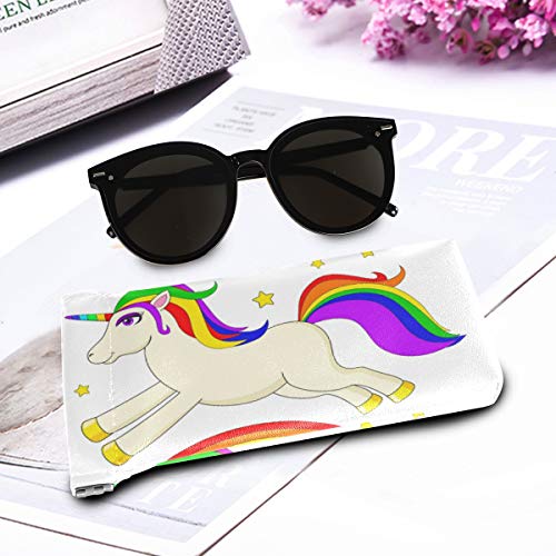 Rainbow unicorn sunglasses case 