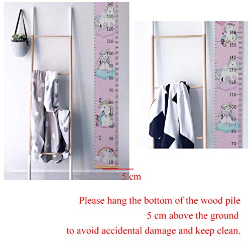 Unicorn Wall Height Chart Pink