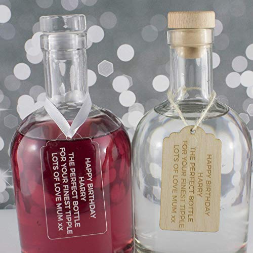 Unicorn Tears 100% Proof Contemporary Engraved Drink Decanter Bottle