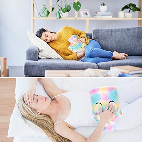 Rainbow Unicorn Hot Water Bottle Cover
