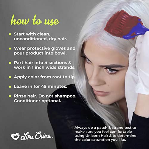 Lime Crime Unicorn Semi-Permanent Hair Color, Valentine, 200 ml