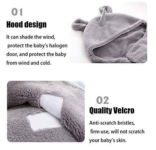 Unicorn Baby Swaddle Wrap Blanket | Newborn | Infant Sleeping Bag | White | 65cm x 75cm