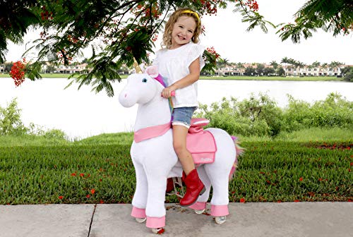 Pony Rider Ride On Unicorn Pony - Giddy up Unicorn Pony Plush Age 3+