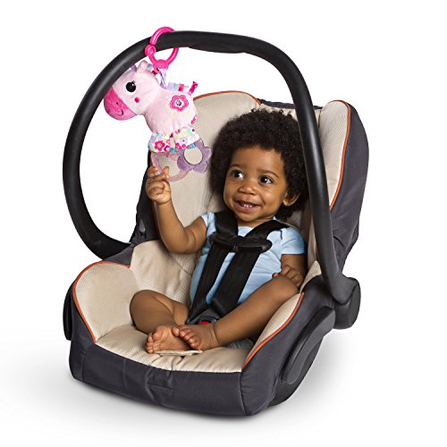 car seat teether clip on teething toy unicorn