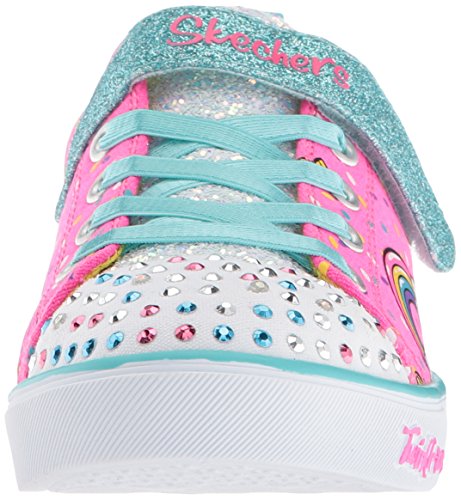 Skechers pink diamonte girls trainer 