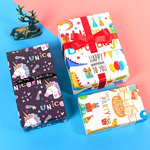Birthday Unicorn Wrapping Paper 