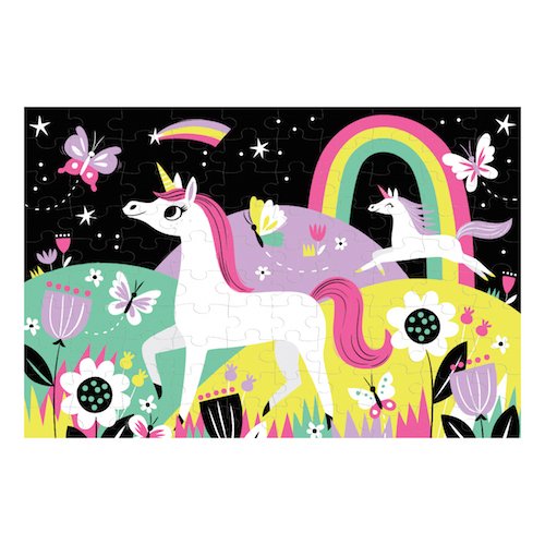 Unicorn glow in the dark puzzle