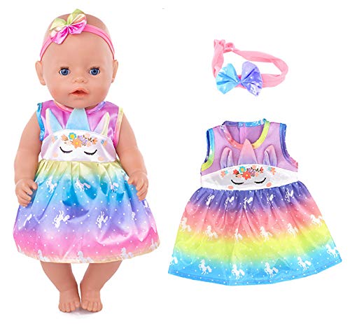 Cute Unicorn Dolls Outfit