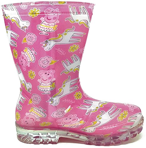 Pink Peppa Pig Unicorn Wellies