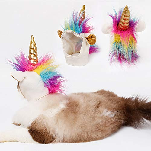 Rainbow Unicorn Cat Hat 