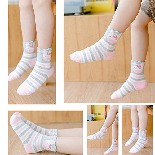 Girls Unicorn Socks 5 Pack