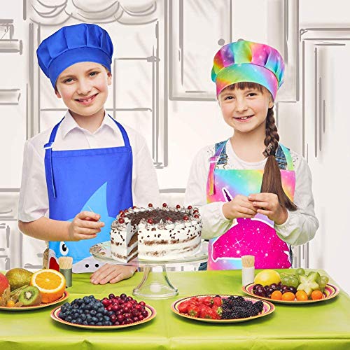 Kids Unicorn Rainbow Apron Cooking Baking Set