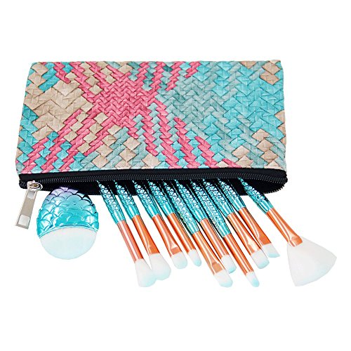 Mermaid Unicorn Makeup Brushes Set, With Bag