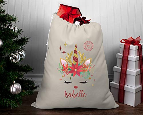 Personalised Unicorn Christmas Sack