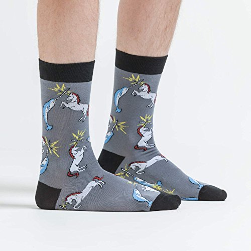 Men's Unicorn Socks - Unicorn Vs Narwhal - Sock it to me.