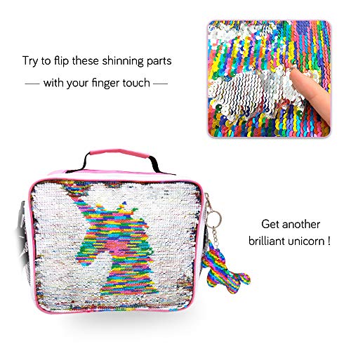 Sequined Unicorn Lunchbox For Girls