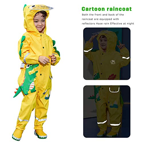 Cute Unicorn Waterproof Puddle Suit | Pink | Reflective Tape