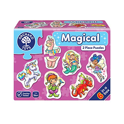 Orchard Toys | Magical 2 Piece Puzzles | Jigsaw Puzzles | Unicorns & Mermaids 