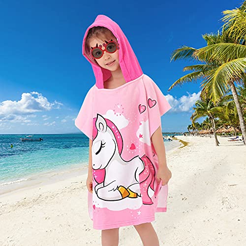 Unicorn Poncho Beach Towel | Pink