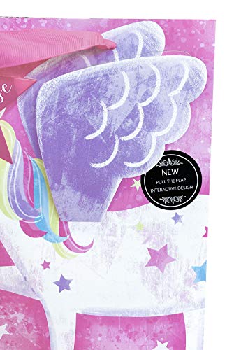 Unicorn Gift Bag Medium | Pink | Girls Birthday Kids Present Wrap