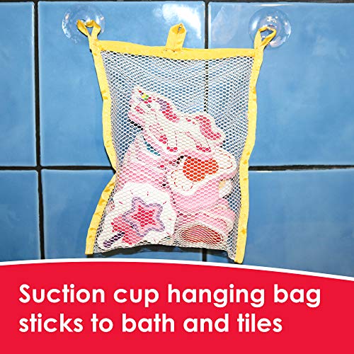 Hanging Bag Unicorn Bath Toy | Bath Stickers
