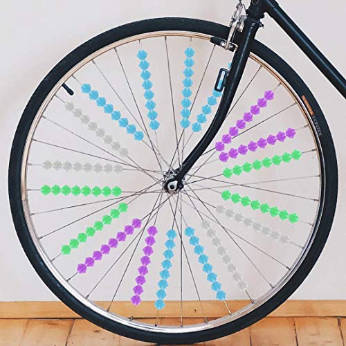 Multicoloured Bike Spokes | Bike Accessories For Kids Bikes | 144 PCS