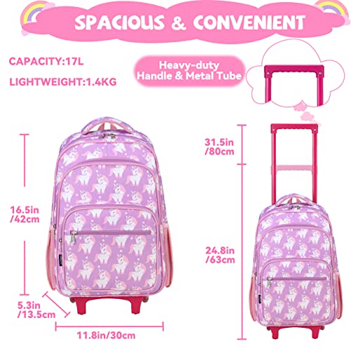 Girls Unicorn Suitcase | Pink Unicorns