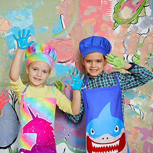 Kids Unicorn Chefs Hat & Apron