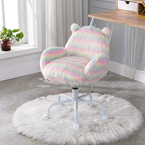 Wahson | Children Study Desk Chair | Unicorn Design | Height Adjustable Swivel Computer Chair 