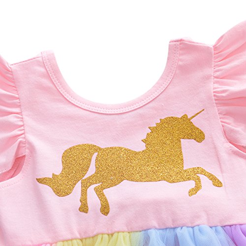 Unicorn 1st Birthday Outfit Romper 