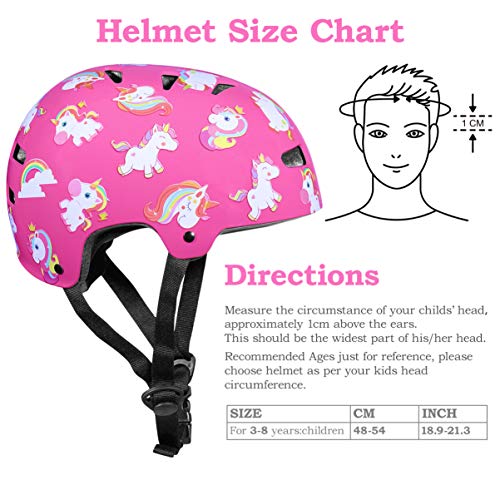 Kids Unicorn Bike Helmet Safety Protection